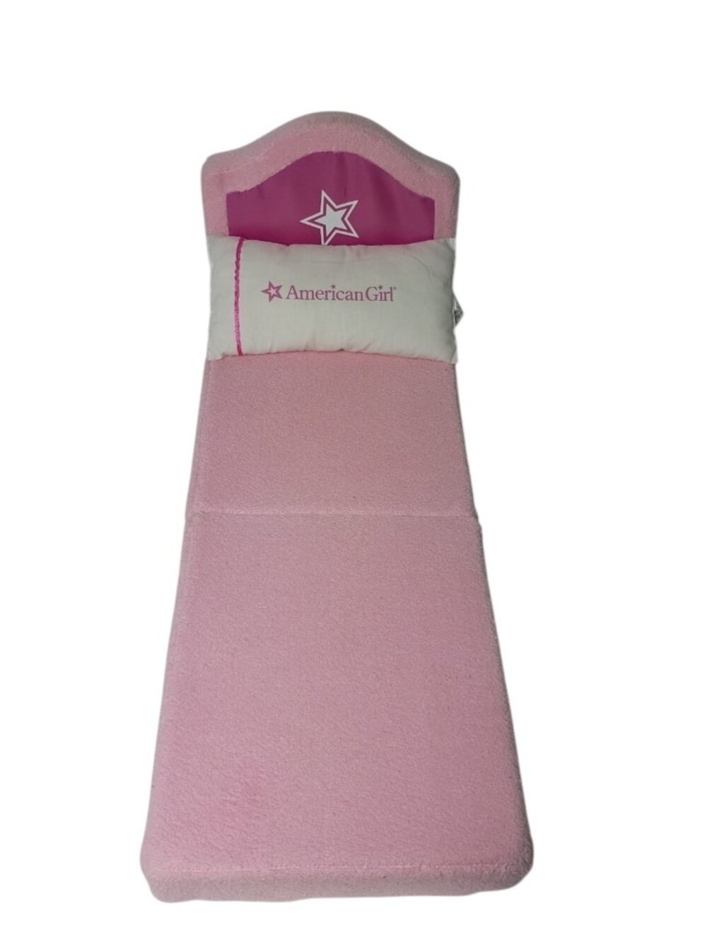 American Girl Hotel Exclusive Fold Out Chaise Lounge with Pillow Chair Bed Pink
